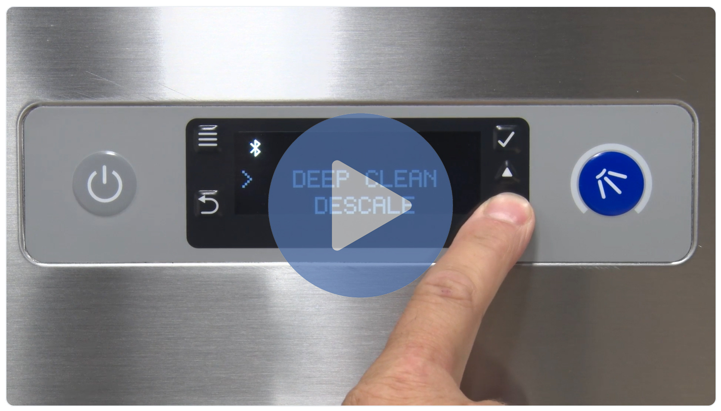 Selece the Descale Programme - Video