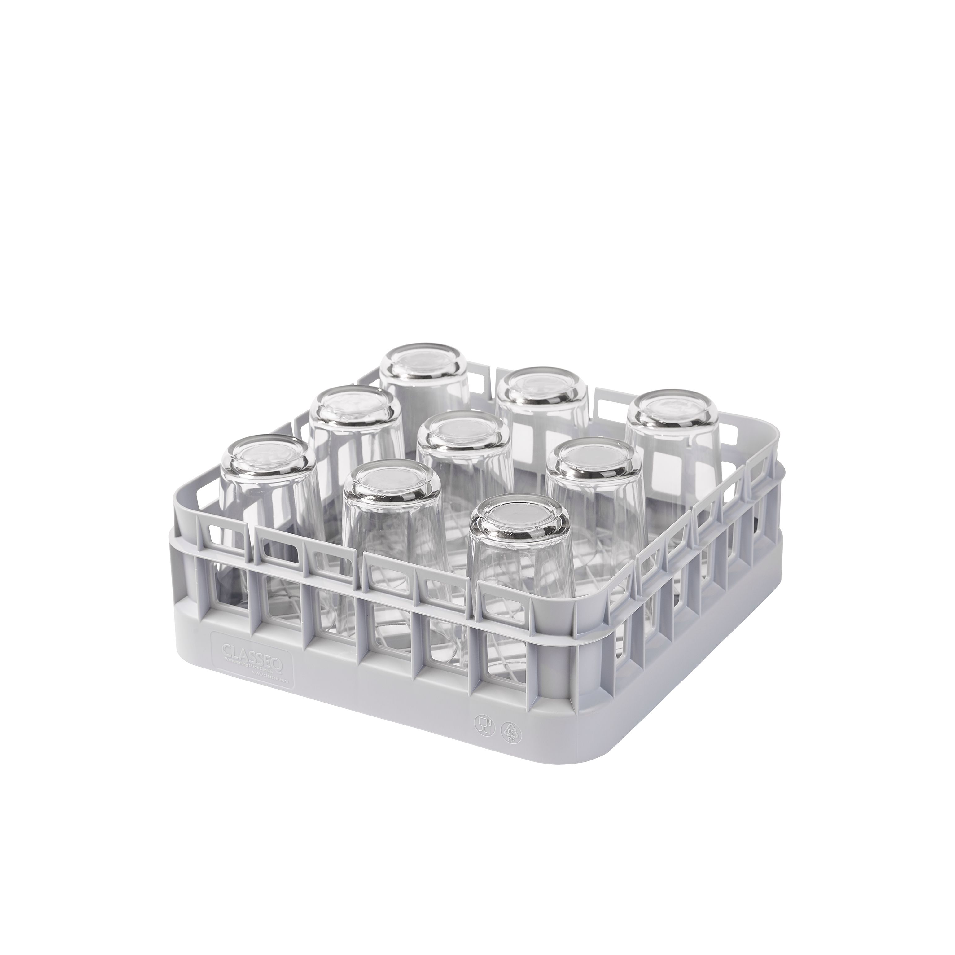 350mm x 350mm Basket with glasses