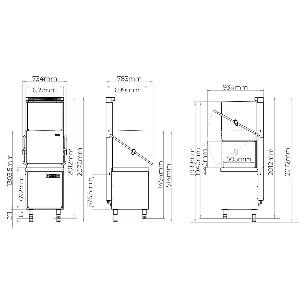 CP500 SR Dimensions Product Card