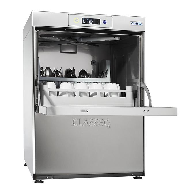 D500 DUO Basket inside cups and cutlery